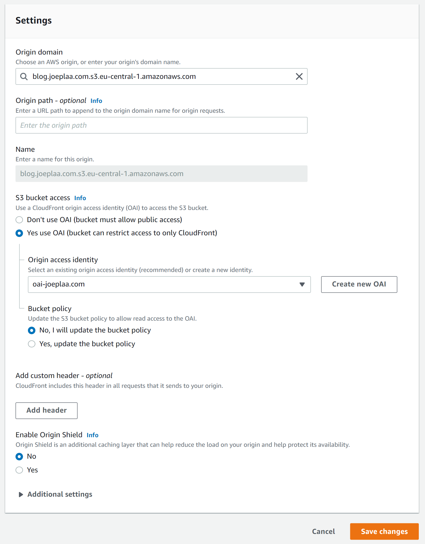 Ghost + AWS S3 + CloudFront