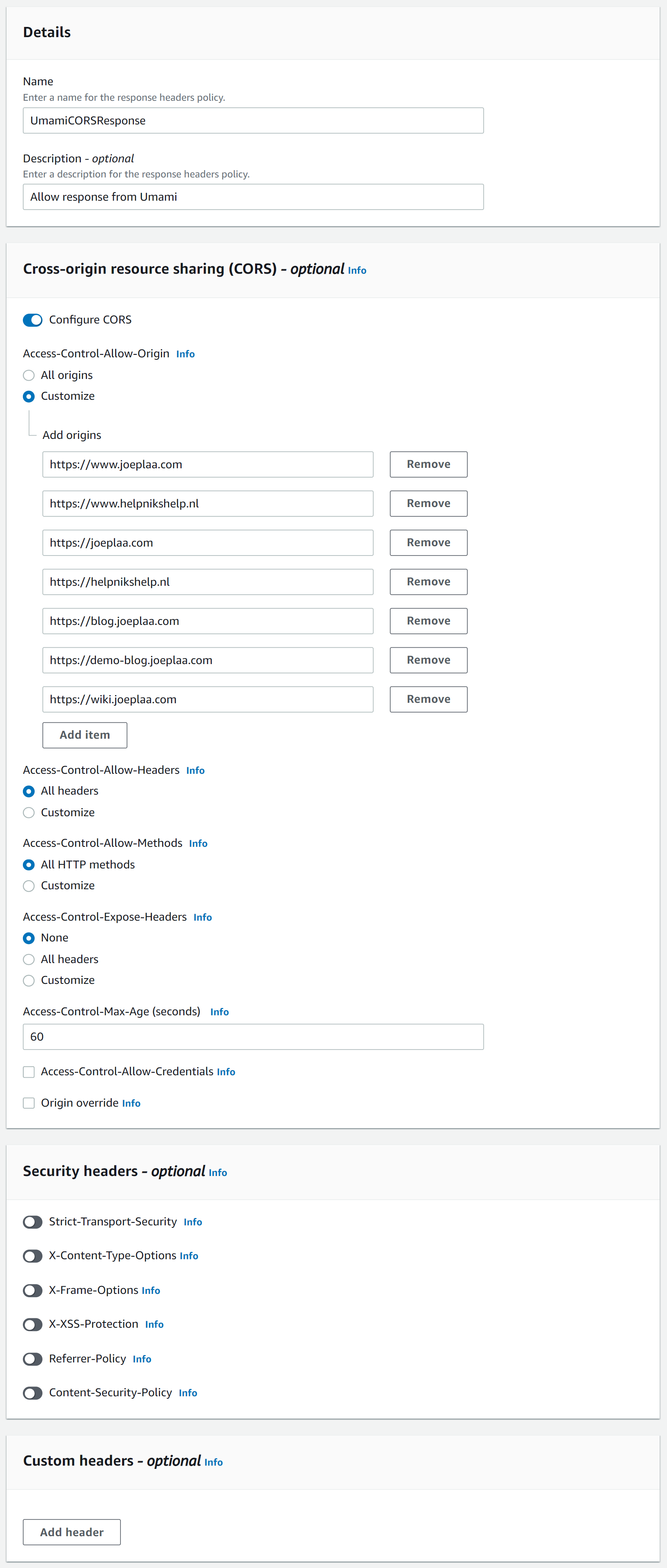 CloudFront in front of your application