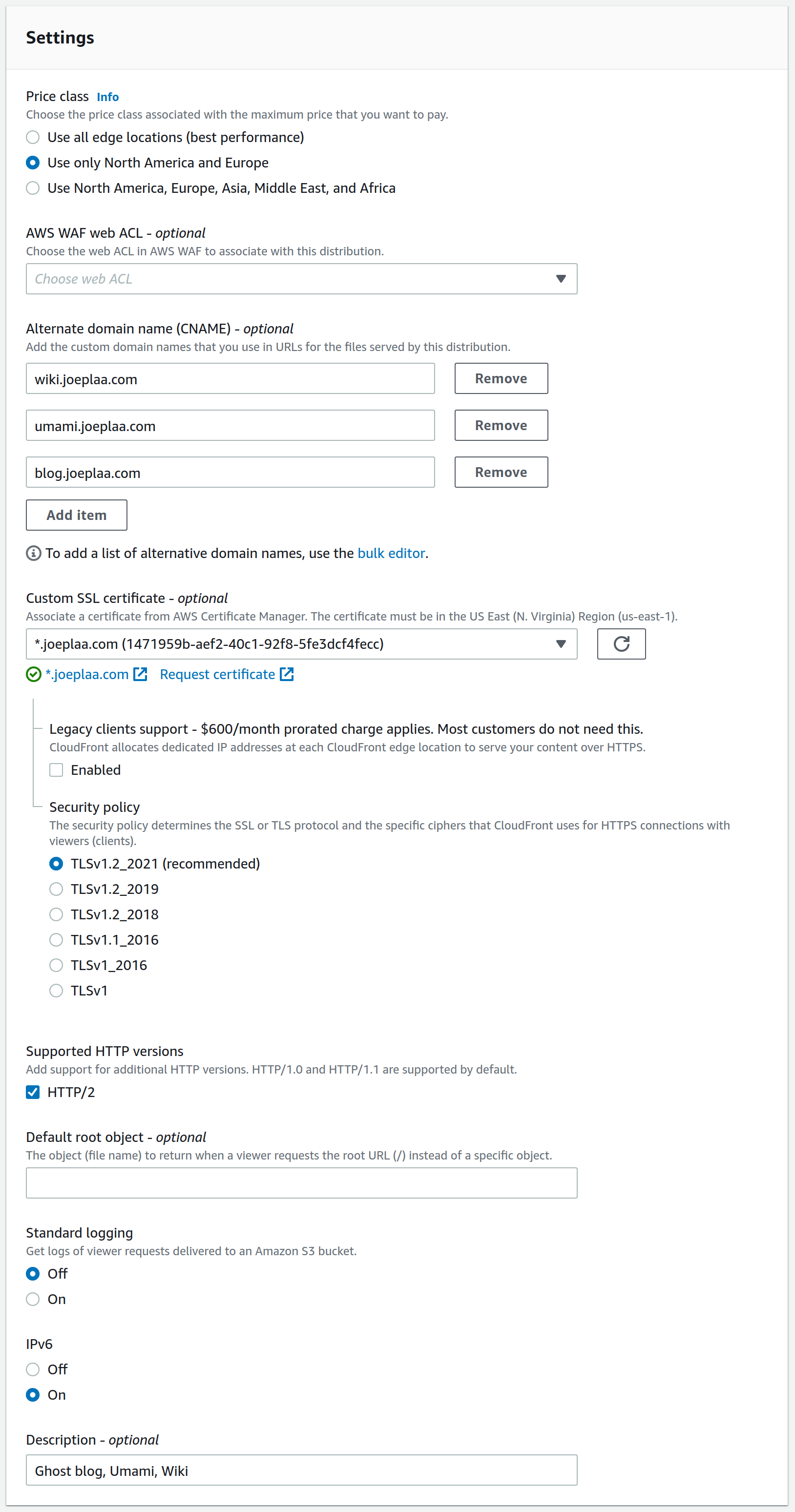 CloudFront in front of your application