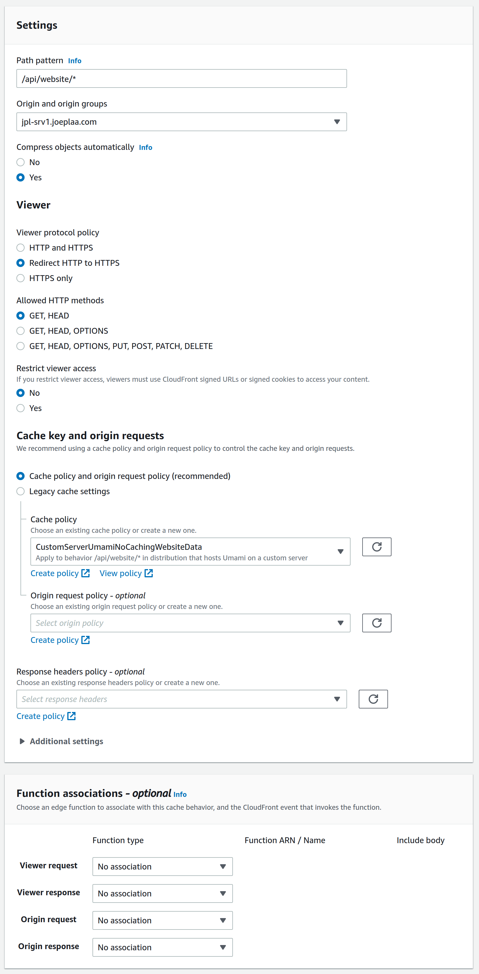 CloudFront in front of your application