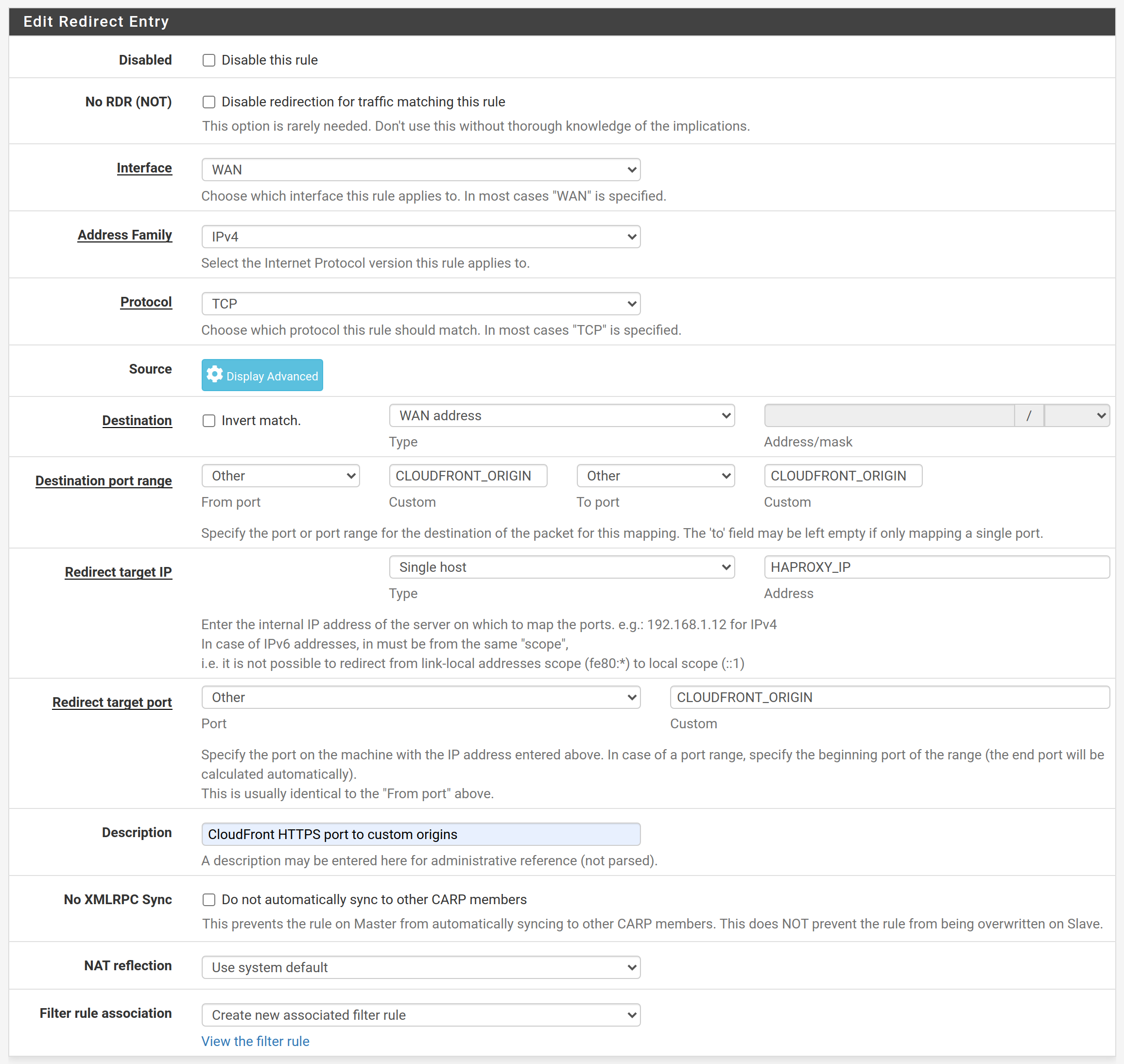 CloudFront in front of your application