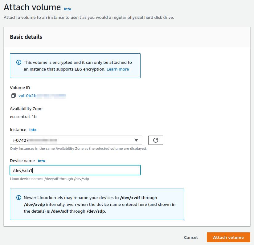 Mount EC2 snapshot as boot drive