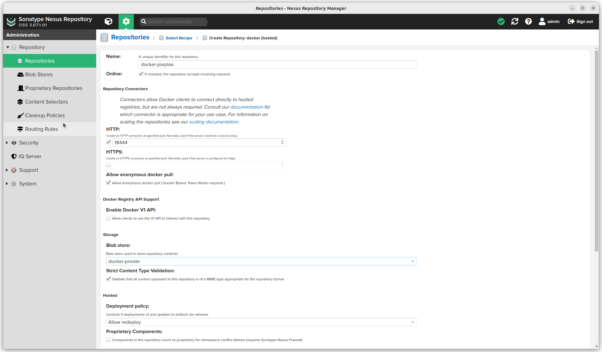 Self-hosted Sonatype Nexus repository OSS