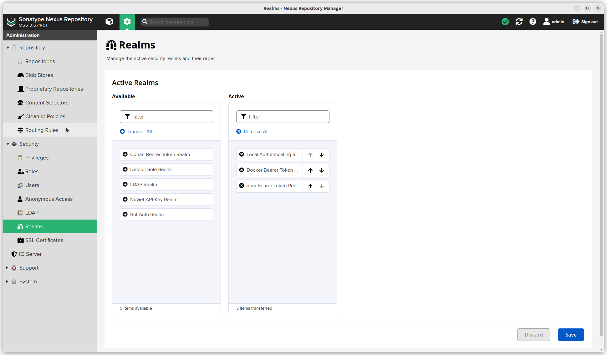 Self-hosted Sonatype Nexus repository OSS